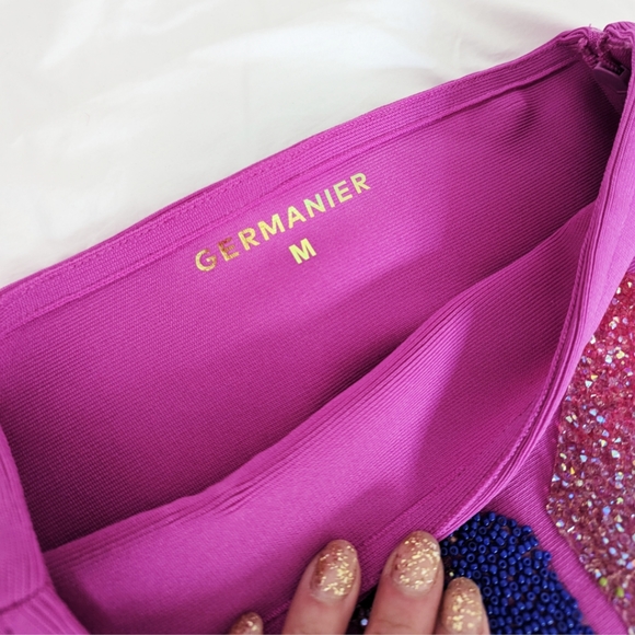 GERMANIER designer Beaded jersey mini skirt NWOT - Picture 10 of 10